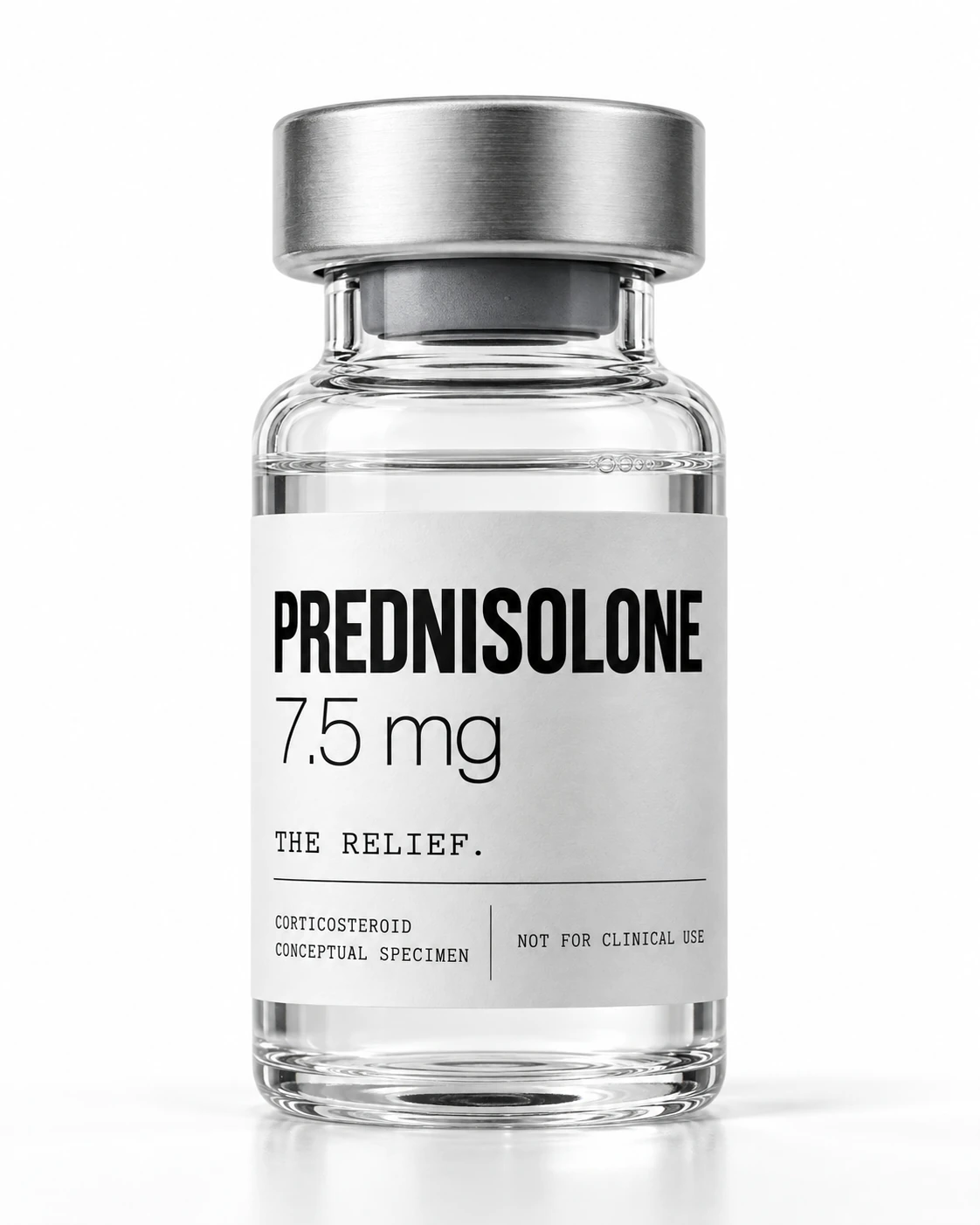 Conceptual pharmaceutical artwork representing prednisolone