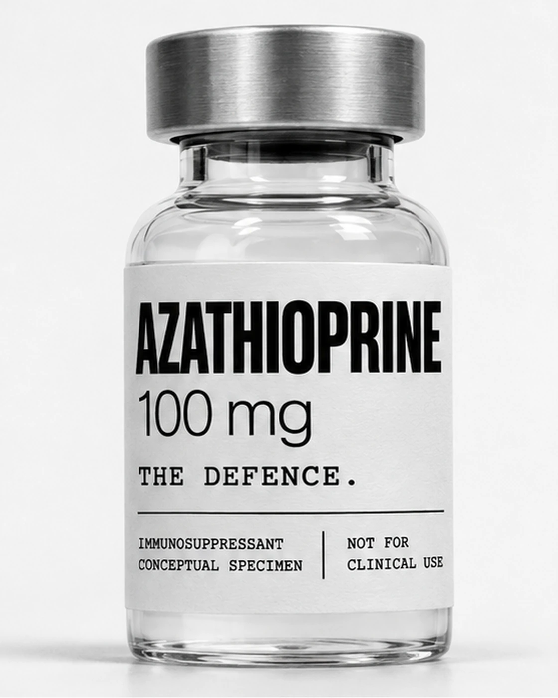 Conceptual pharmaceutical artwork representing azathioprine